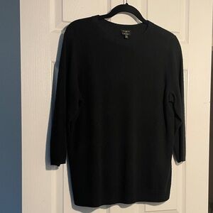 Talbots Black Cashmere Crewneck Sweater